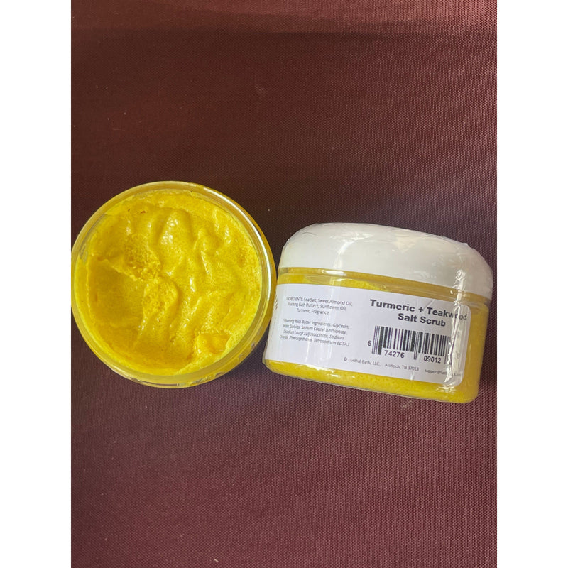 Lustful Bath, LLC TURMERIC + TEAKWOOD FOAMING SALT SCRUB Salt Scrub