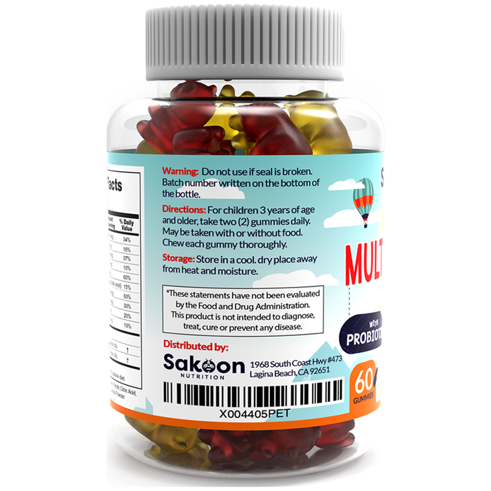 Kids Multivitamin with Probiotics Gummies