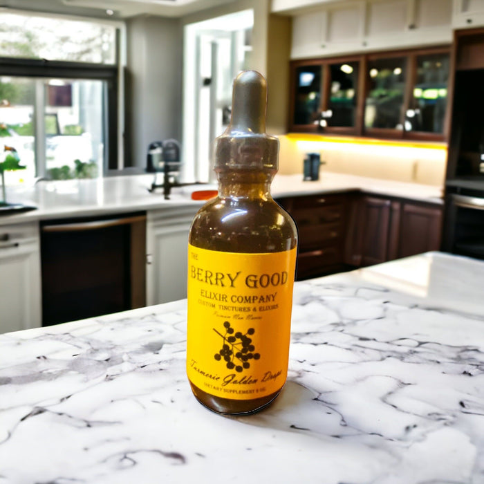 The Berry Good Elixir Co - Turmeric Golden Drops 2oz.