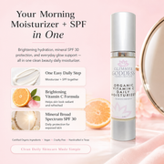Glimmer Goddess® Organic Skin Care Organic Vitamin C Daily Moisturizer SPF 30 – Brightening Formula Moisturizers