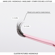 Pink Purée Anime Love Multi-pack DIY Lashes