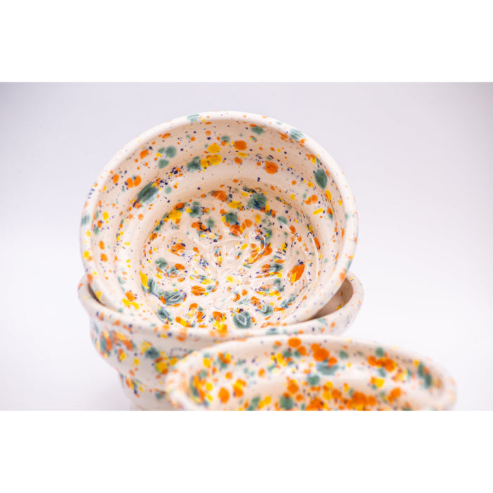 Rodak Ceramics - Fruity Freckles Swirl Shave Bowl