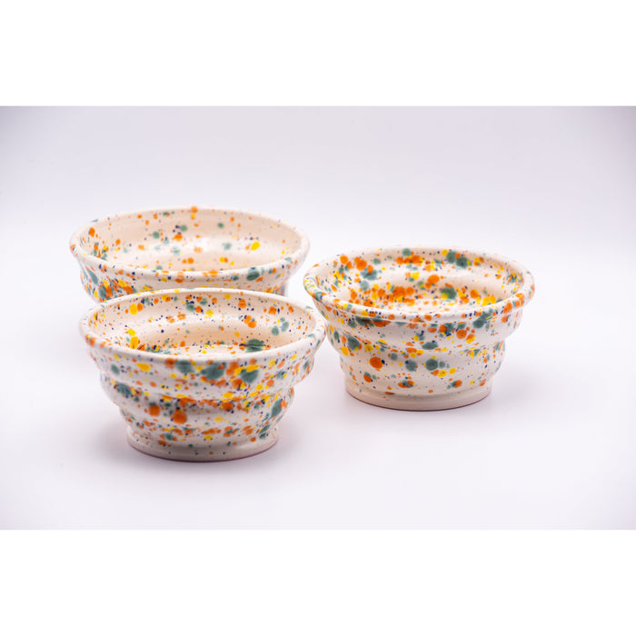 Rodak Ceramics - Fruity Freckles Swirl Shave Bowl