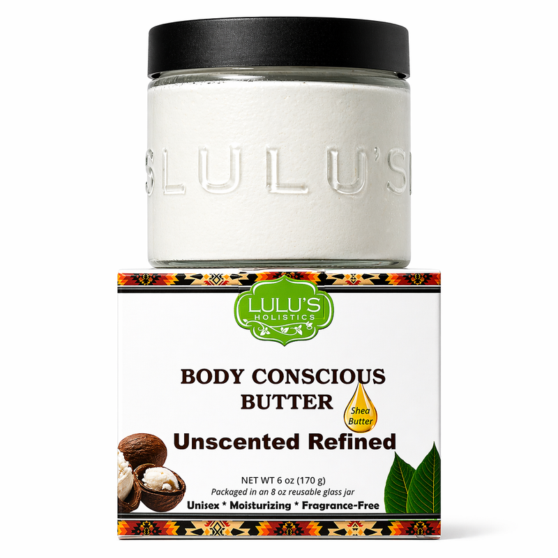 Lulu’s Holistics Refined Unscented Whipped Body Butter – Gentle, Everyday Hydration Lotion & Moisturizer