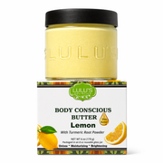 Lulu’s Holistics Lemon Turmeric Whipped Body Butter – Uneven Looking Skin Lotion & Moisturizer