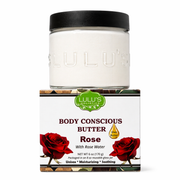 Lulu’s Holistics Rosewater Whipped Body Butter – Hydrating, Skin-Softening Care Lotion & Moisturizer