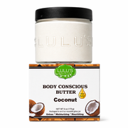 Lulu’s Holistics Coconut Whipped Body Butter – Deep Moisture & Soft Skin Lotion & Moisturizer