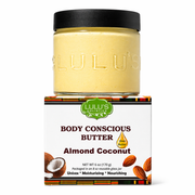 Lulu’s Holistics Original Almond Coconut Whipped Body Butter – Deep Moisture & Skin Comfort Lotion & Moisturizer