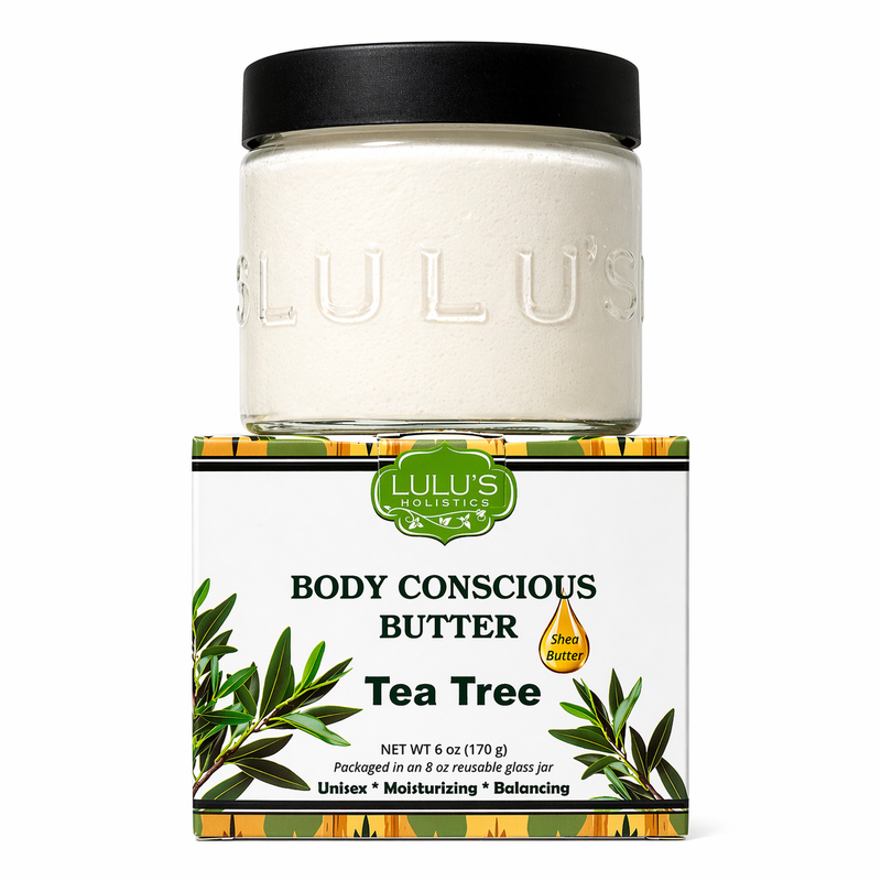 Lulu’s Holistics Tea Tree Whipped Body Butter – Clarifying Moisture & Soft Skin Lotion & Moisturizer