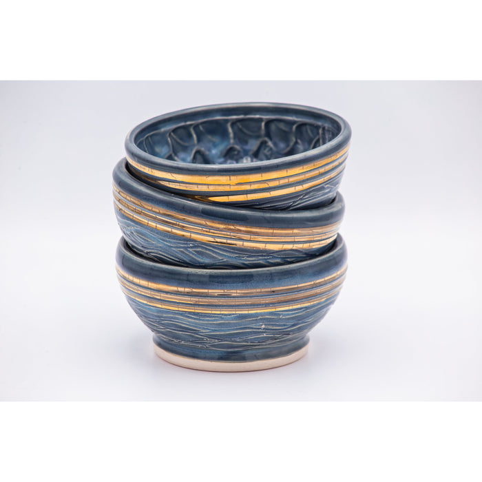 Rodak Ceramics - Faded Denim Shave Bowl