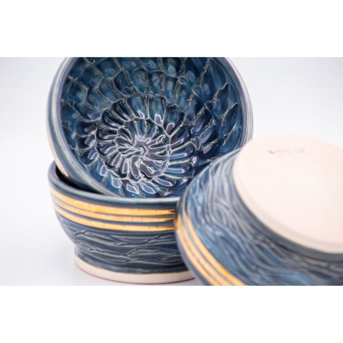 Rodak Ceramics - Faded Denim Shave Bowl