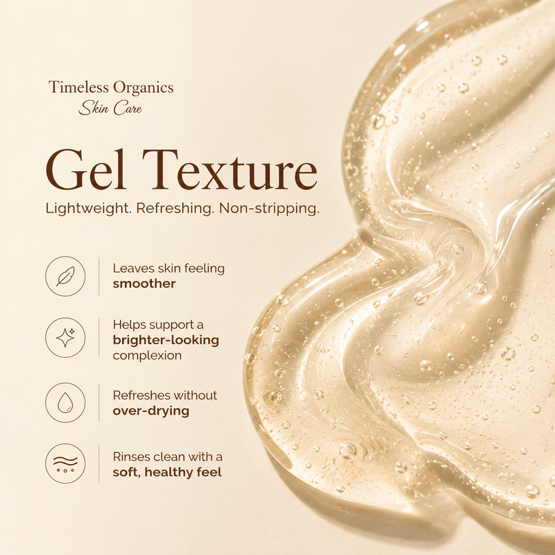Timeless Organics Skin Care Anti-Aging Facial Cleanser Cleanser Antique White