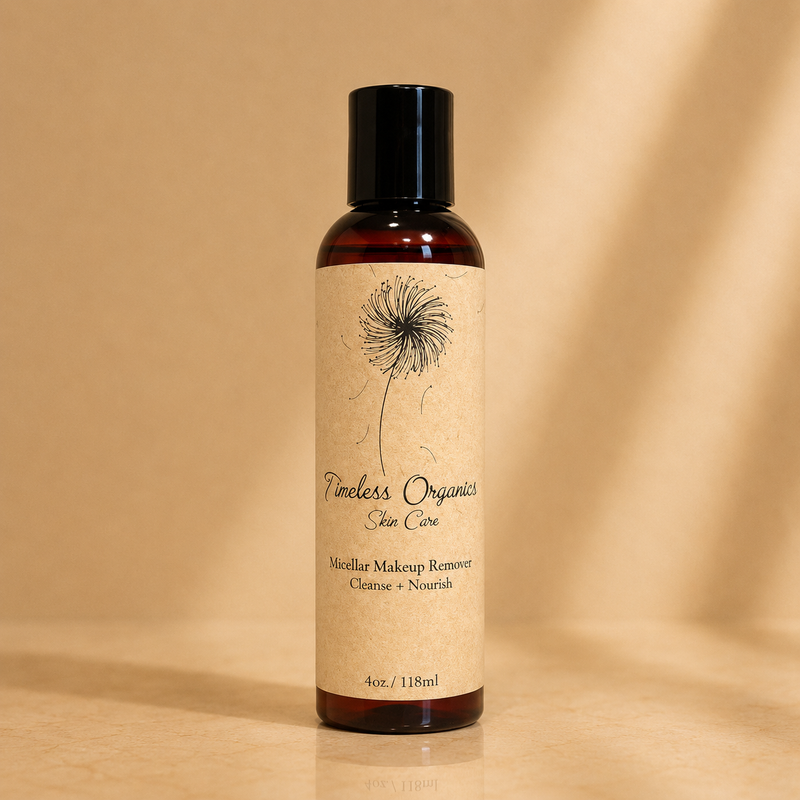 Timeless Organics Skin Care Micellar Cleansing Water Make-up Dark Khaki