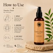 Timeless Organics Skin Care Toner for Troubled Skin Toner Wheat