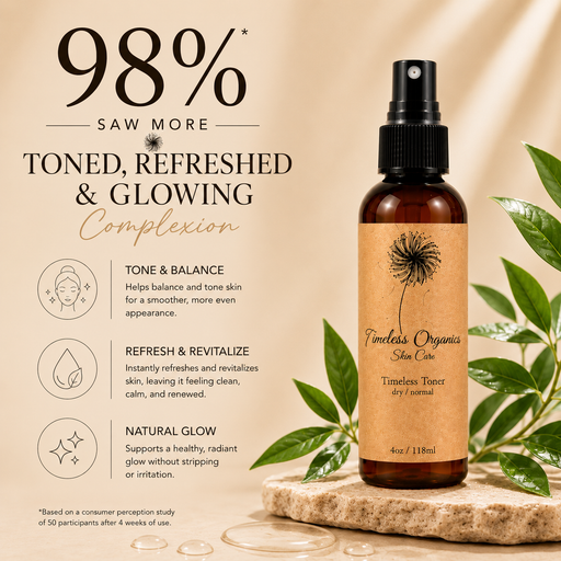 Timeless Organics Skin Care Timeless Toner for Normal Skin Toner Wheat