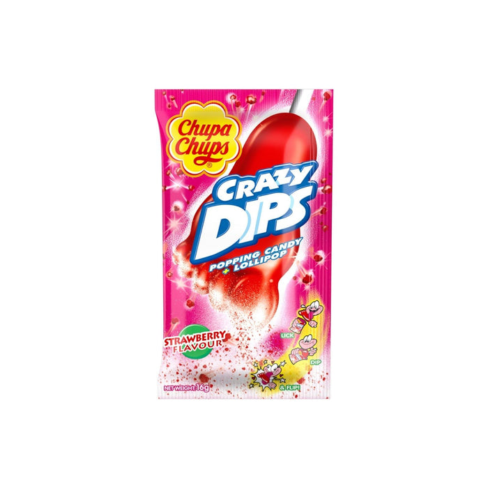Made In Eatalia - Chupa Chups Crazy Dips Lollipops
With Strawberry Taste 14G