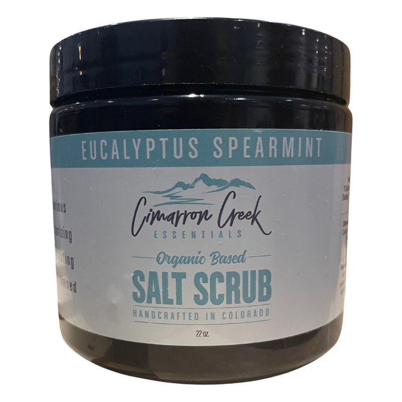 Cimarron Creek Essentials Eucalyptus Spearmint Organic Salt Scrub Bath & Body