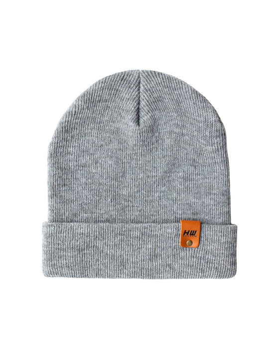 HAAKWEAR Knit Cuffed Beanie - Koala Gray, Made in USA