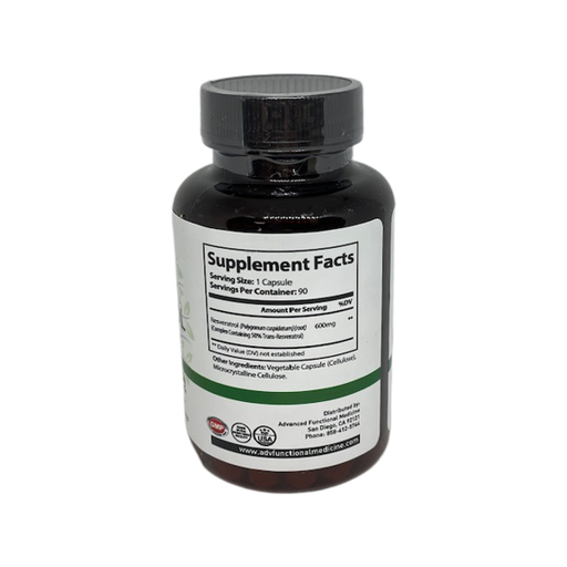 Advanced Functional Medicine Supplements - Resveratrol Active 90ct. (Anti-inflammatory / Anti-aging) 0.02oz