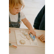 Be A Heart Mary's Garden Wooden Puzzle puzzle