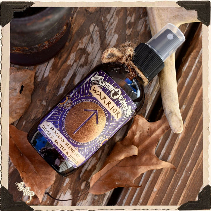 WARRIOR SMUDGE SPRAY. 4oz. For Bravery, Victory, Battle & Justice.