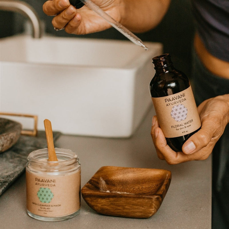 Paavani Ayurveda Cleanser & Mask Ritual | Ayurvedic Facial Cleansing Kit variable