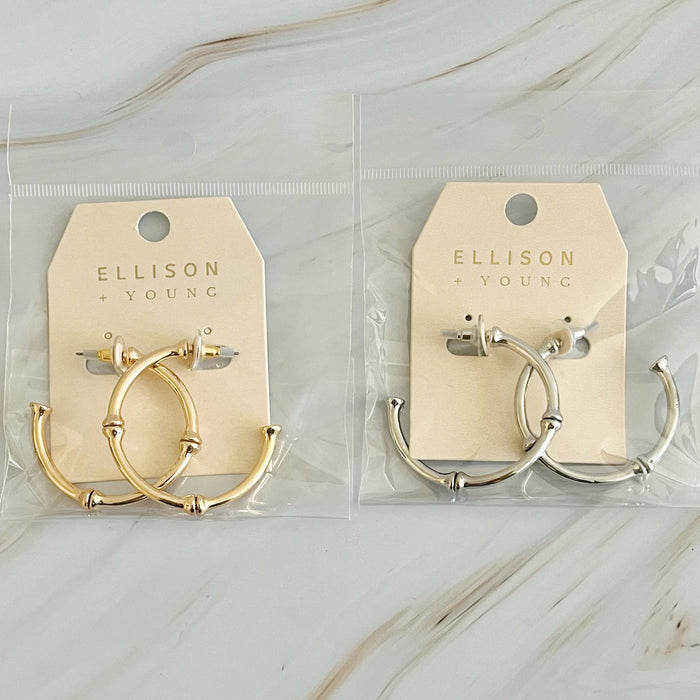 Golden Elegance Hoop Earrings