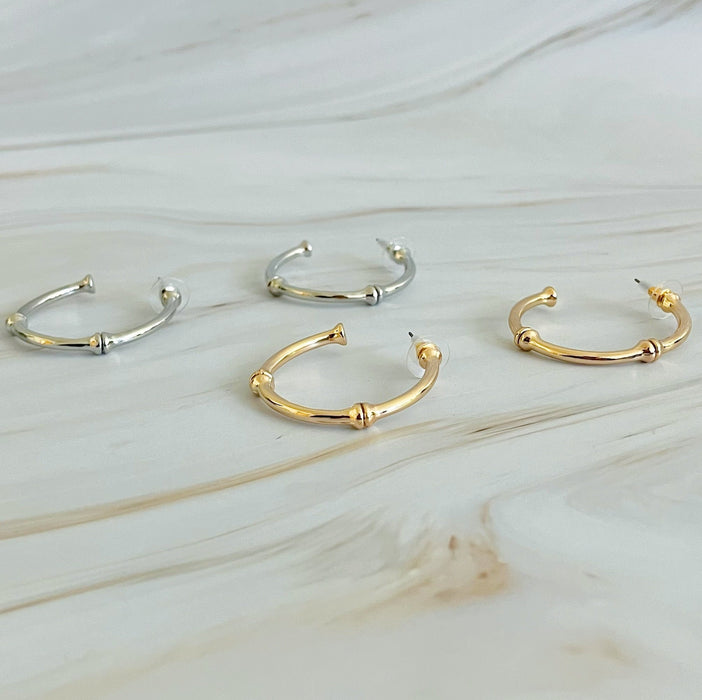 Golden Elegance Hoop Earrings