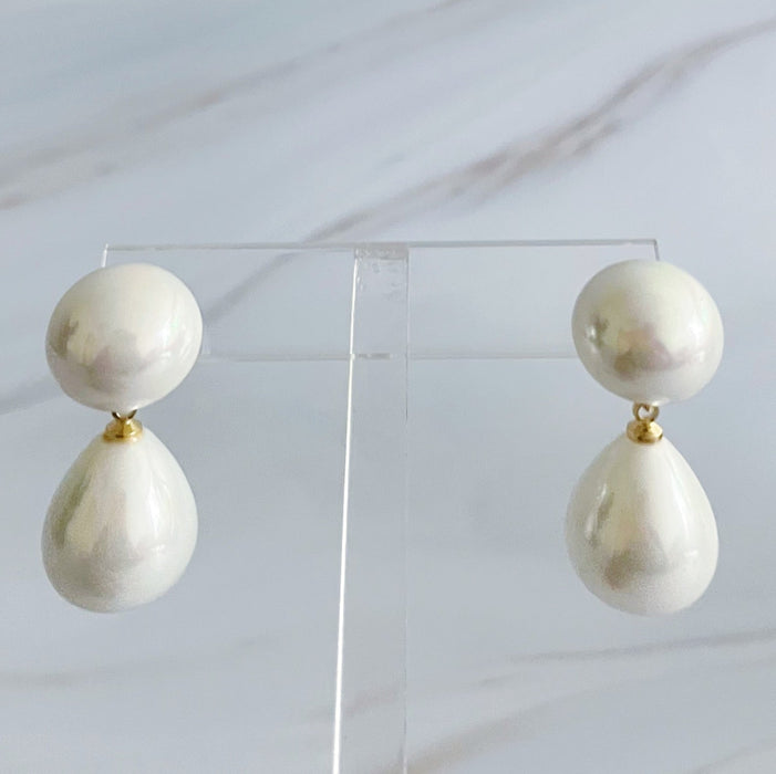 Teardrop Pearl Earrings