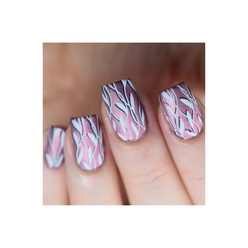 UberChic Beauty Lovely Leaves-04 Stamping Plate