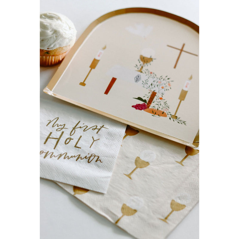 Be A Heart First Communion Dinner Napkins Disposable Tableware