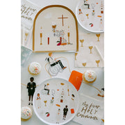 Be A Heart First Communion Dinner Plates Disposable Tableware