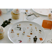 Be A Heart First Communion Cocktail Plates Disposable Tableware