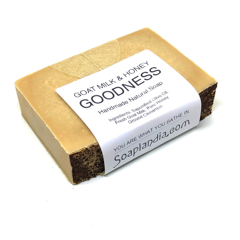 Soaplandia Soap Store Goat Milk & Honey Goodness Soap, Unscented Bar Soap