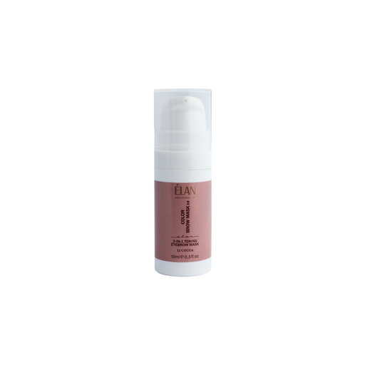 nbmsupply Elan Professional Line COLOR BROW MASK 2.0: 2-in-1 Toning Eyebrow Mask, 12 COCOA 10ML