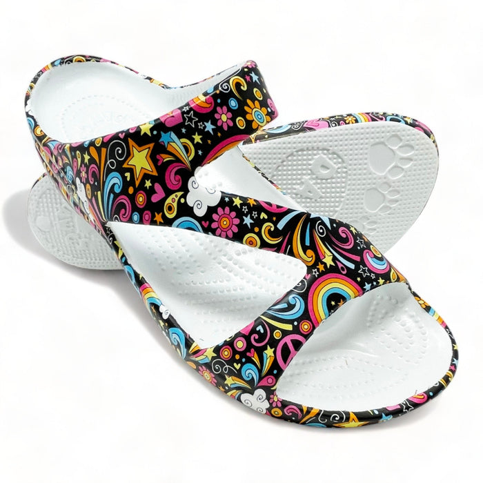 Women's PAW Print Z Sandals - Feelin' Groovy