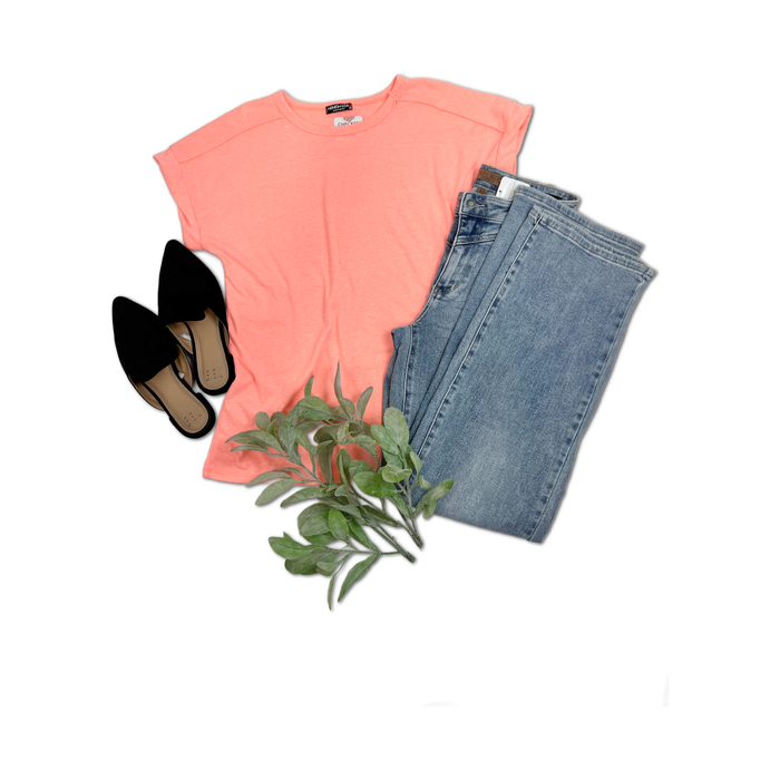 Summer Staple Short Sleeve - Coral