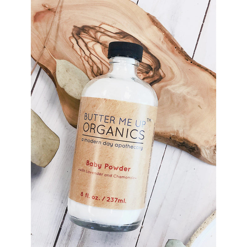 Butter Me Up Organics Organic Baby Powder / Talc Free / Cloth Diaper Safe / Refill Baby