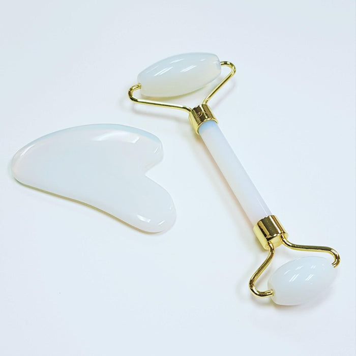 ZAQ Skin & Body - Opalite Facial Roller + Gua Sha Board