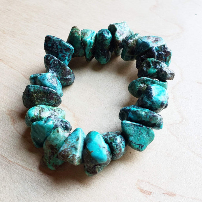 Chunky Genuine Natural Turquoise Bracelet 802b by The Jewelry Junkie