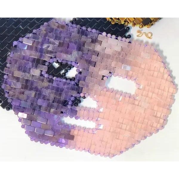 ZAQ Skin & Body AMETHYST CLARITY + ROSE QUARTZ SELF-LOVE FACE MASK - Handmade