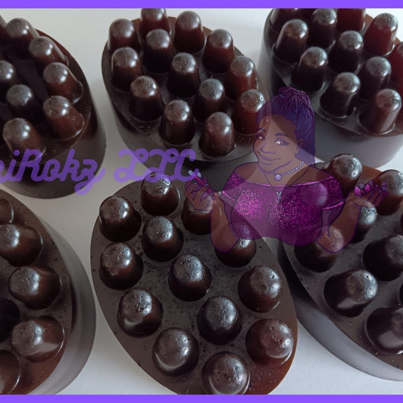 KaziRokz Espresso Rok Massage Therapy Soap Bar 5oz.(100% Vegan / Cruelty Free) Aloe Vera + Coffe Beans.