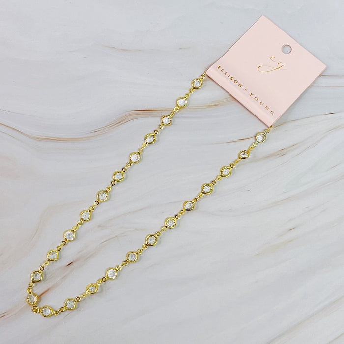 Jeweled Chain Sparkle Necklace