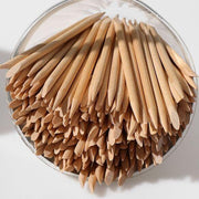 GodefroyBeauty Orange Wood Cuticle Pusher and Applicator Stick, Double Sided - 100 Pieces Applicator Stick