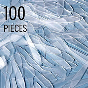 GodefroyBeauty Frosted Mini Cosmetic Spatula - 100 Pieces Applicator Stick