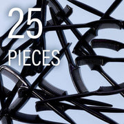 GodefroyBeauty Black Plastic Disposable Eyebrow Comb - 25 Pieces Eyebrow brush