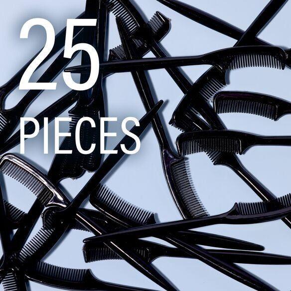 GodefroyBeauty Black Plastic Disposable Eyebrow Comb - 25 Pieces Eyebrow brush