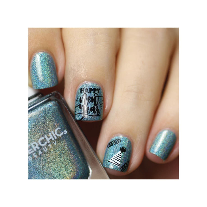 UberChic Beauty New Year New Digits Stamping Plate