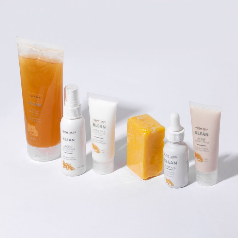 Glow Skin Enhancement KLEAN Acne Kit with Sea Moss (Sensitive Skin) Acne Kit
