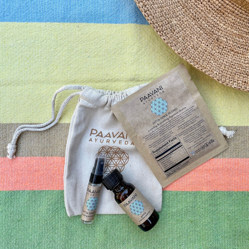 Paavani Ayurveda Summer Sampler Kit | Ayurvedic Set for Pitta Season